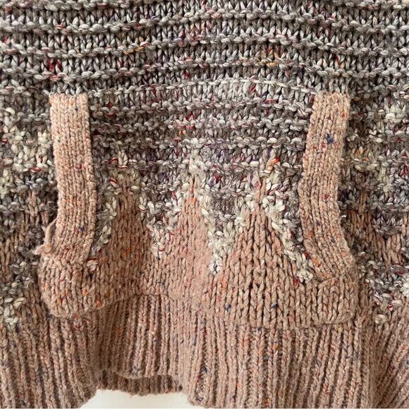 Free People Multicolor Neutral Love Bug Fair isle Nordic Wool Knit Sweater‎ - Picture 9 of 10